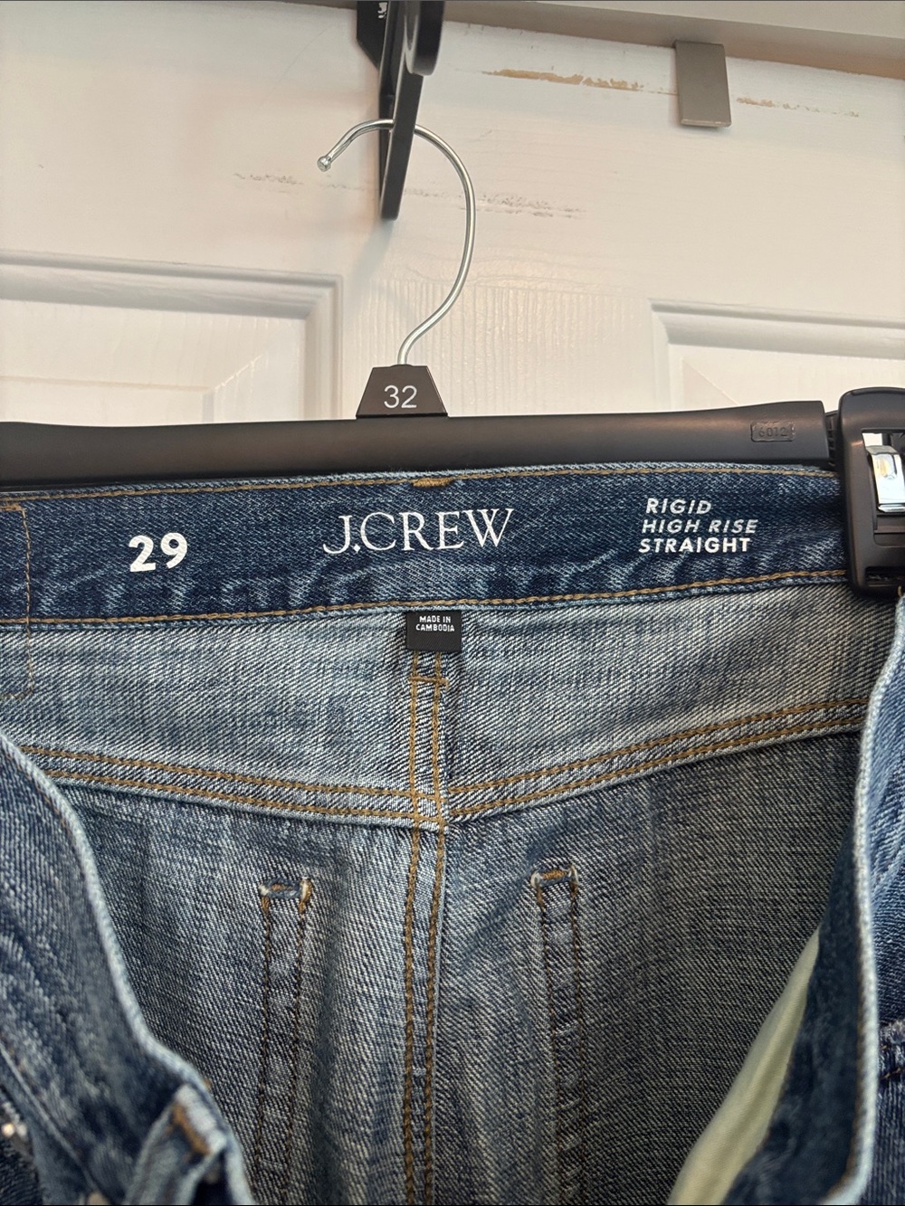 J. Crew Women’s High-Rise Straight Jeans — Light Blue Denim
